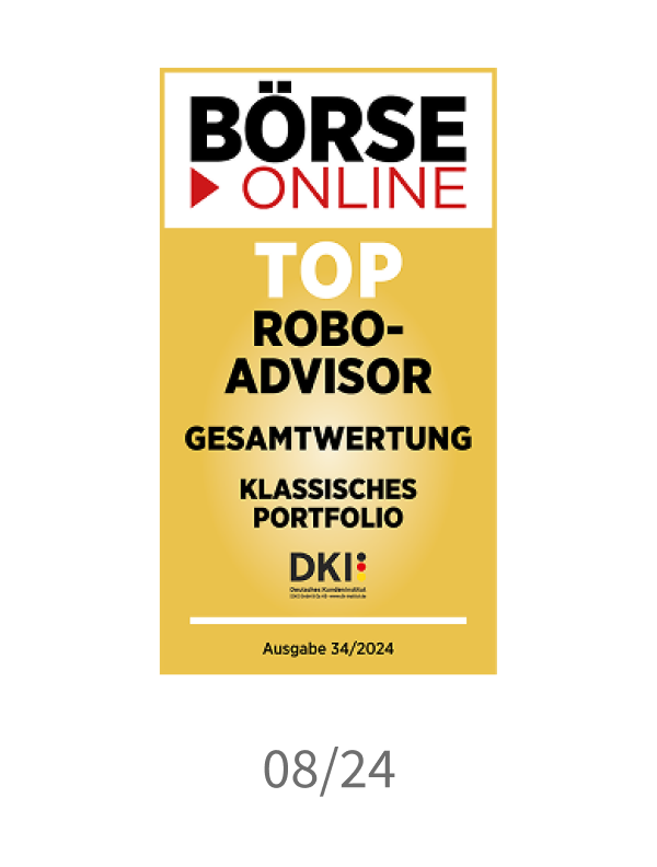 Top Auszeichnung im Robo-Advisor Test