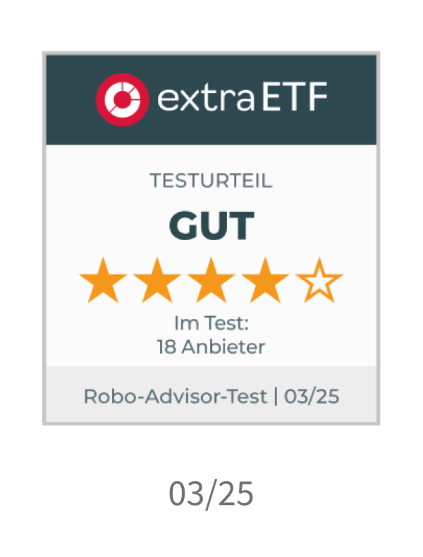 Note "Gut" beim Robo-Advisor Test